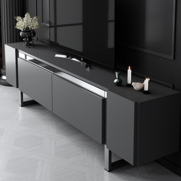 Erki TV-bnk - Antracit/silver