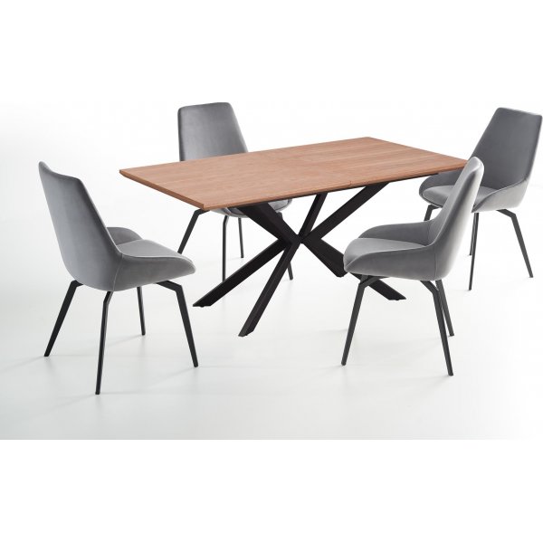 Matamata matbord 160-200 cm - Ek/svart Matamata matbord 160-200 cm - Ek/svart