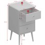 Softline sngbord 3 - Svart