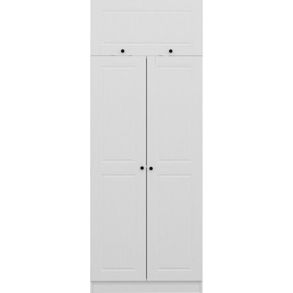 Armoire Capeto avec meuble haut, 90 cm - Blanc Armoire Capeto avec meuble haut, 90 cm - Blanc