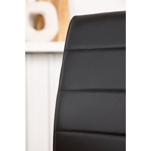 Tempo matstol - Svart PU