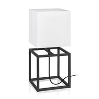 Cube bordslampa 45 cm - Svart/vit Cube bordslampa 45 cm - Svart/vit