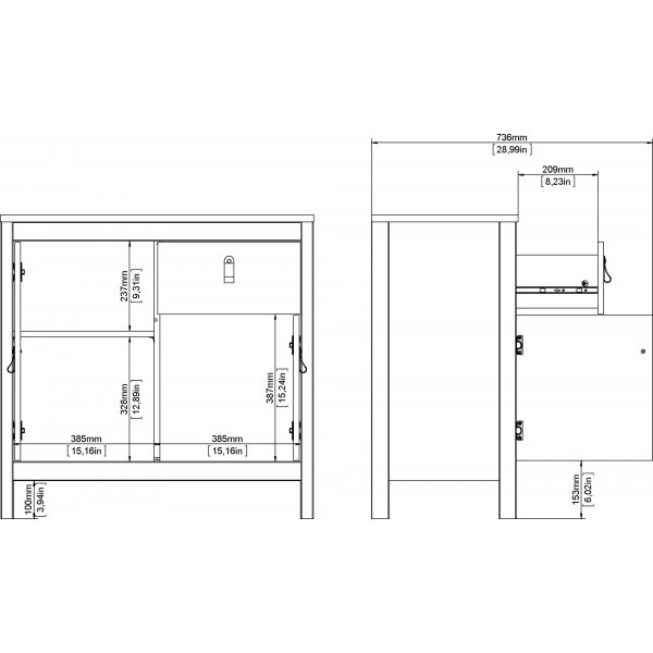 Armoire Madrid - Noir Armoire Madrid - Noir