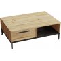 Luvio soffbord 18, 90x60 cm - Ek/svart