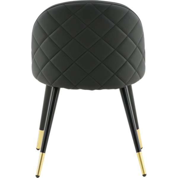 Alice matstol - Svart PU-läder Alice matstol - Svart PU-läder