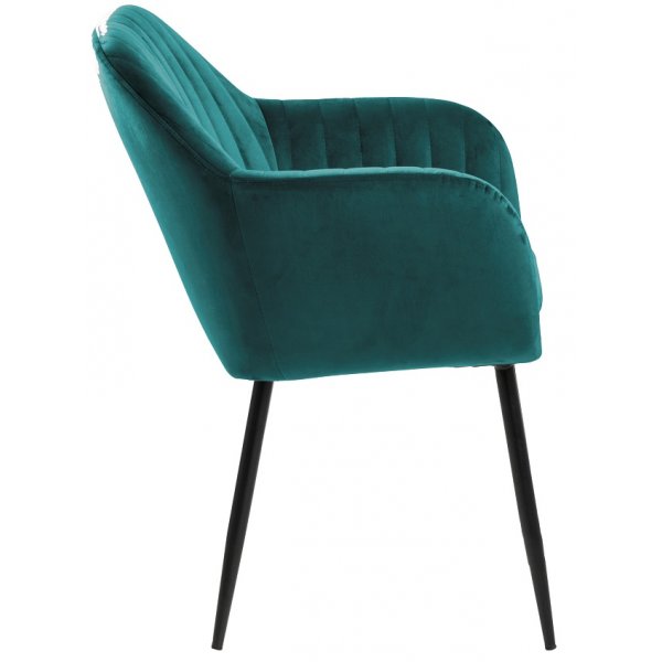 Emilia karmstol - Grn/svart