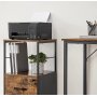 Astra arkivskp 41 x 40 x 108 cm - Brun/svart
