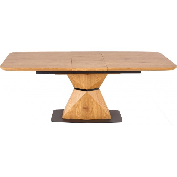 Table  manger Diamond 160-200 x 89 cm - Chne/noir