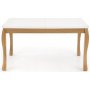 Richie utdragbart matbord 140-210 cm - Vit (Hgglans) / Ek