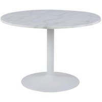Tarifa matbord Ø110 cm - Vit marmor
