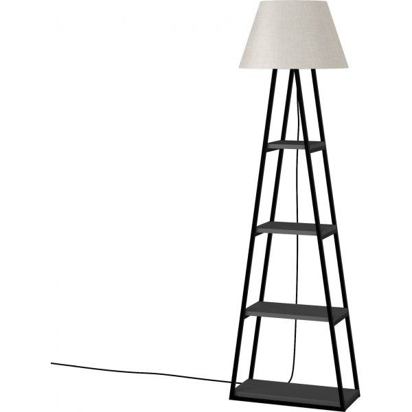 Pal golvlampa - Antracit/linne