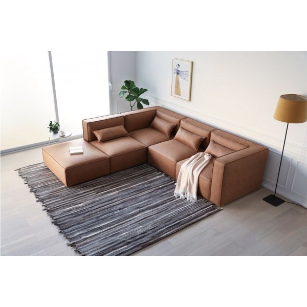 Nees modulaire bank in cognac combo 2 Nees modulaire bank in cognac combo 2