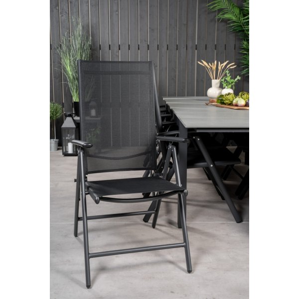 Levels utematgrupp med 10 st Break stolar - Svart/Grå Levels utematgrupp med 10 st Break stolar - Svart/Grå