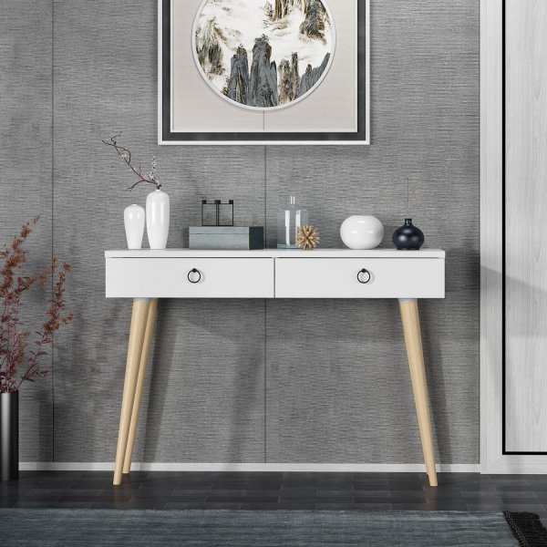 Arden avlastningsbord 72/100 x 35 cm - Vit Arden avlastningsbord 72/100 x 35 cm - Vit