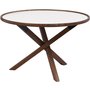 Morris soffbord 80 cm - Vit/valnt