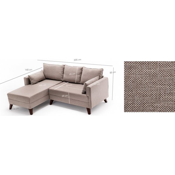 Slaapbank Bella - Crme