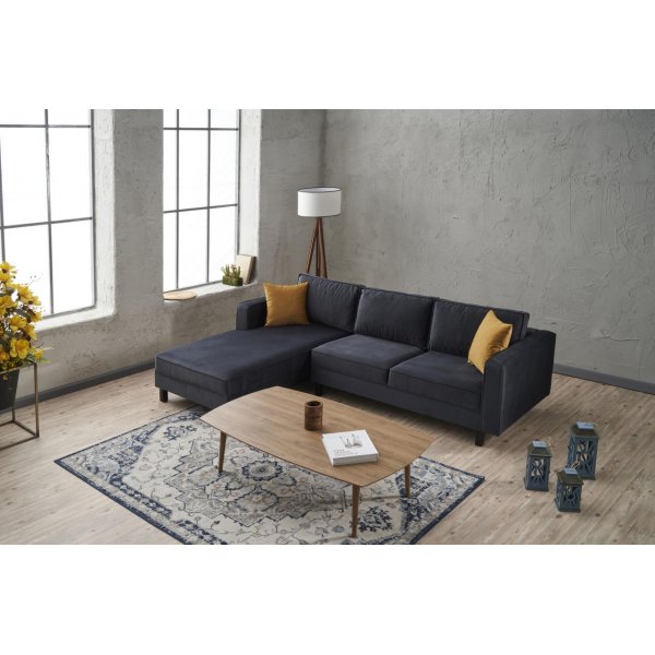 Kale divansoffa vänster - Antracit sammet Kale divansoffa vänster - Antracit sammet