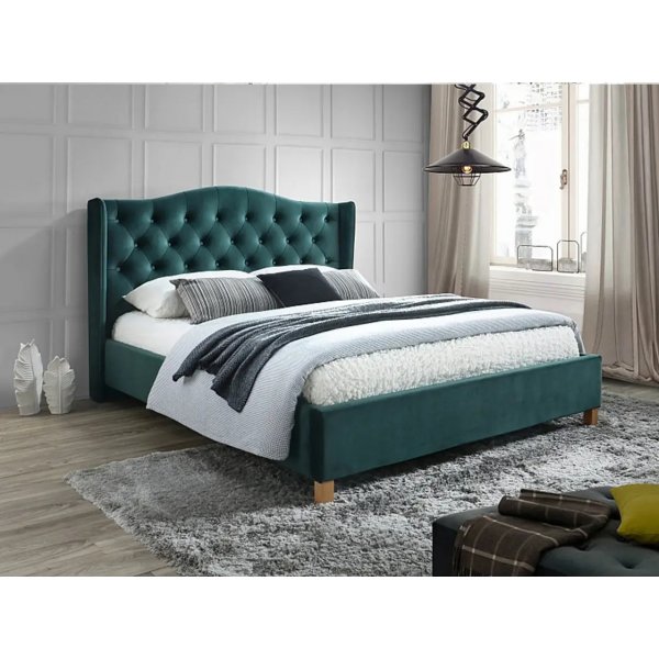 Duncan bedframe 180x200 cm - Groen fluweel