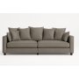 Soffa Brandy lounge 210 cm - Grbeige sammet