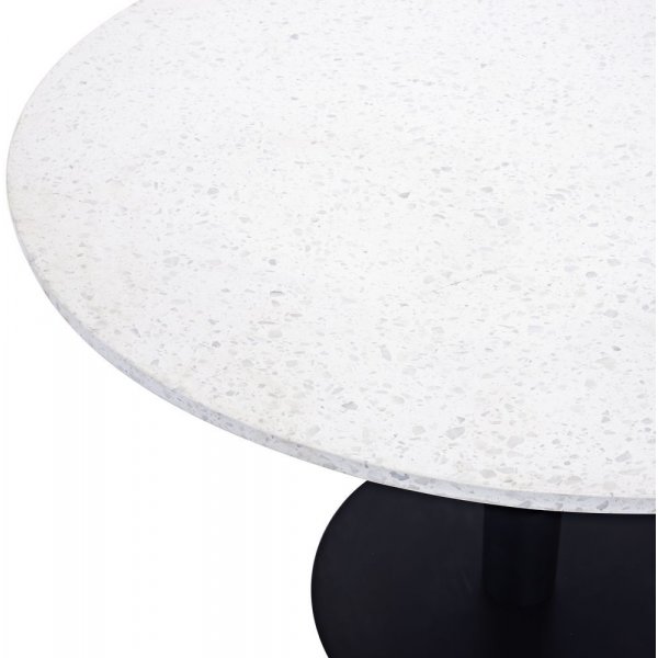 Table à manger Fresca ø106 cm - Terrazzo noir/blanc Table à manger Fresca ø106 cm - Terrazzo noir/blanc
