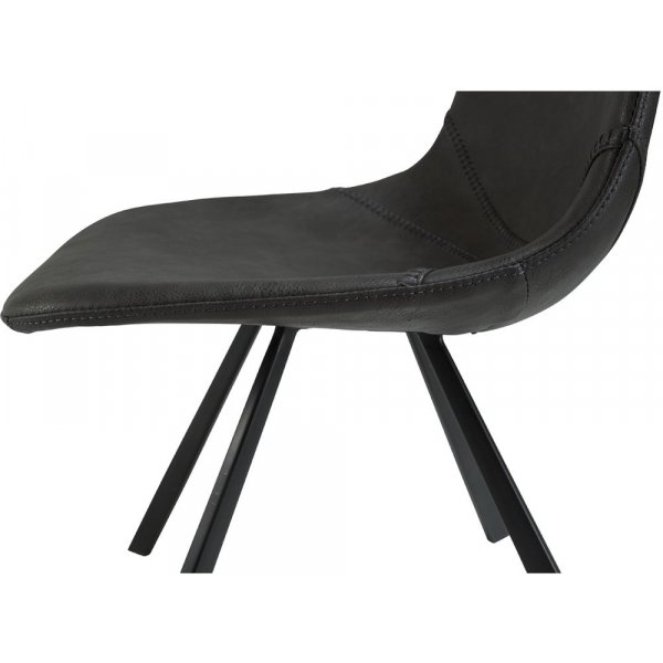 Pitch stol - Vintage gr / svart