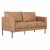 Soffa i brunt ecolder 156 cm + Flckborttagare fr mbler