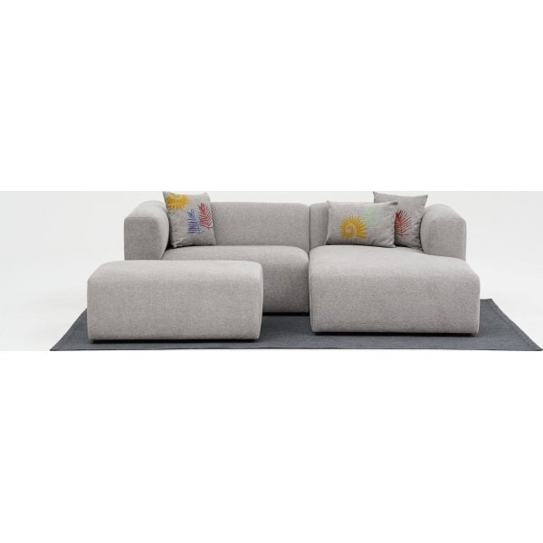 Linden mini divansoffa höger - Ljusgrå Linden mini divansoffa höger - Ljusgrå