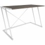 Adelaide skrivbord 114 x 60 cm - Vit/mrkgr