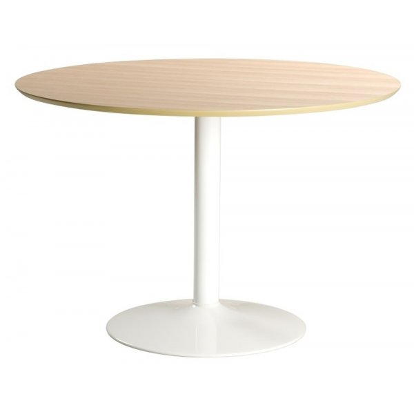 Ibiza matbord 110 cm - Ek/vit