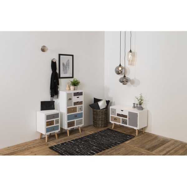 Thais Ladekast 81x55 cm - Wit/meerkleurig Thais Ladekast 81x55 cm - Wit/meerkleurig