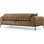 Siesta Capitone 3-sits soffa - Brun