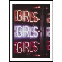 GIRLS GIRLS GIRLS COLOR - Poster 50x70 cm GIRLS GIRLS GIRLS COLOR - Poster 50x70 cm