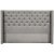 Tte de lit gris Almedal avec boutons - Toutes largeurs