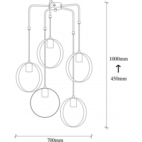 Plafonnier Haldur 4581 - Or/noir Plafonnier Haldur 4581 - Or/noir