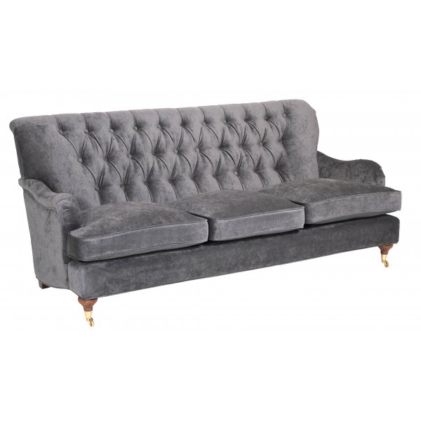William 4-sits soffa - Gr Velour
