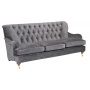 William 4-sits soffa - Gr Velour