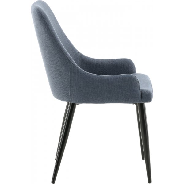 Chaise de salle  manger Paradis - Bleu/noir