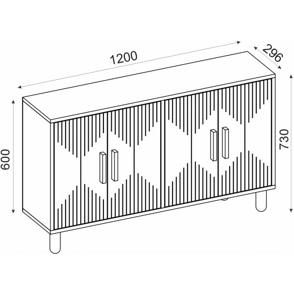 Roger skänk - Antracit Roger skänk - Antracit