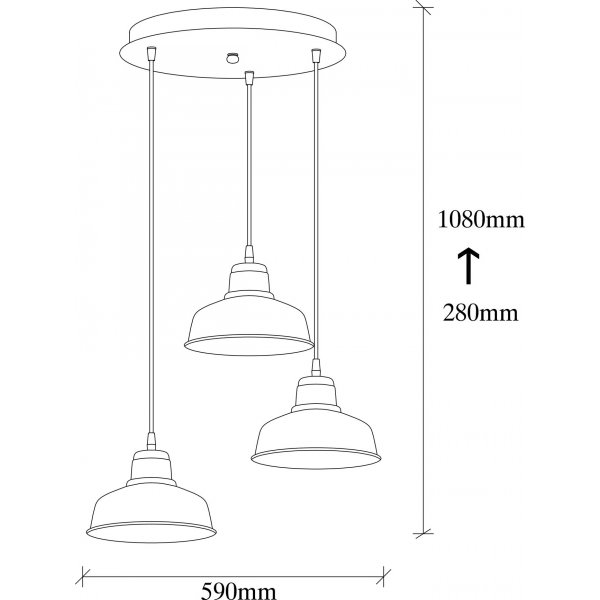 Bergen taklampa 181-S2 - Vit Bergen taklampa 181-S2 - Vit