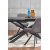 Sparrow matbord 180-240 x 95 cm - Gr/svart