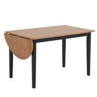 Merida bord med 1 klaff - Svart / ek Merida bord med 1 klaff - Svart / ek