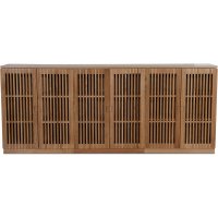 Level sideboard med dörrar i ribbor B210 cm - Ek Level sideboard med dörrar i ribbor B210 cm - Ek