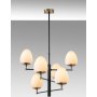 Arve taklampa 10180 - Svart/antik/vit