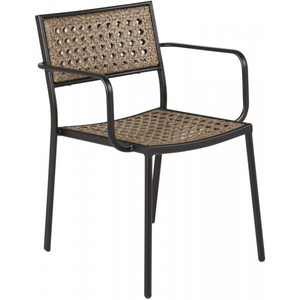 Paola matstol - Svart/Natur Paola matstol - Svart/Natur