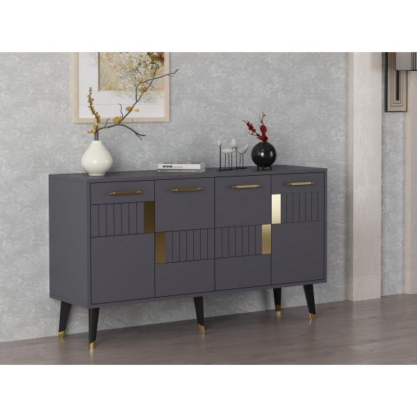 Buffet Moda - Anthracite/or Buffet Moda - Anthracite/or