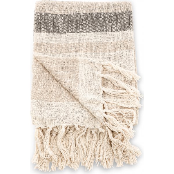 Bondi pld 130x170 cm - Beige/mrkgrn/vit