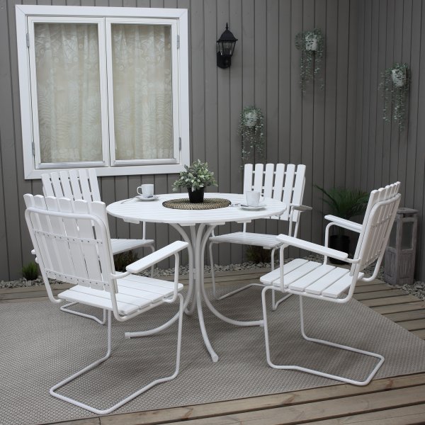 Utestol vit Vaxholm - Europa producerad Utestol vit Vaxholm - Europa producerad
