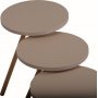 Triple satsbord 34 cm - Cappuccino