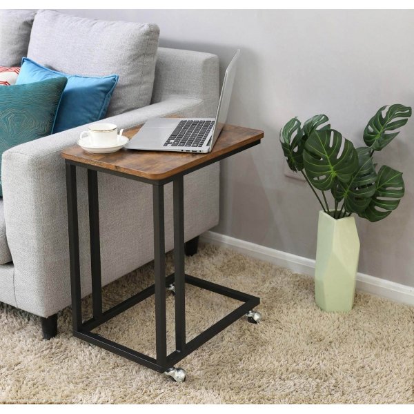 Table d'appoint Svante 50 x 35 cm - Marron/noir Table d'appoint Svante 50 x 35 cm - Marron/noir