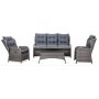 Orleans utembelgrupp hg rygg med recliner (3+1+1) - Gr konstrotting